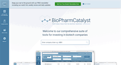 Desktop Screenshot of biopharmcatalyst.com